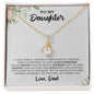 To My Daughter | You Are Braver Than You Believe - Alluring Beauty necklace