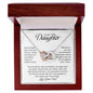 To My Daughter | Never Forget That I Love You - Interlocking Hearts necklace
